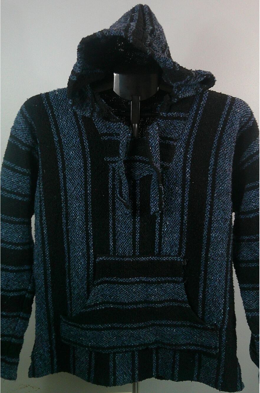 Baja Billys Mexican Baja Hoodie Poncho S/M Unisex